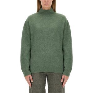 ALYSI Women's Mock Neck Knit Sweater Women GREEN Sweaters & Knitwear